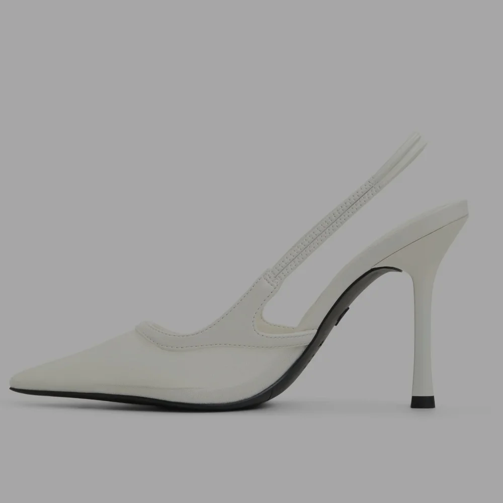 Aldo Chic Cream Slingback Heels - Picture 4 of 7